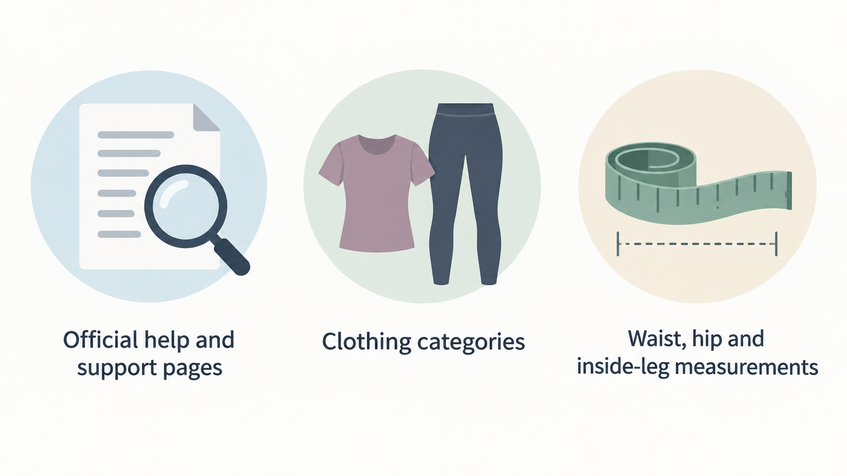 Illustrate the three evidence types the section says a useful comparison should separate, without implying a ranking or product verdict.